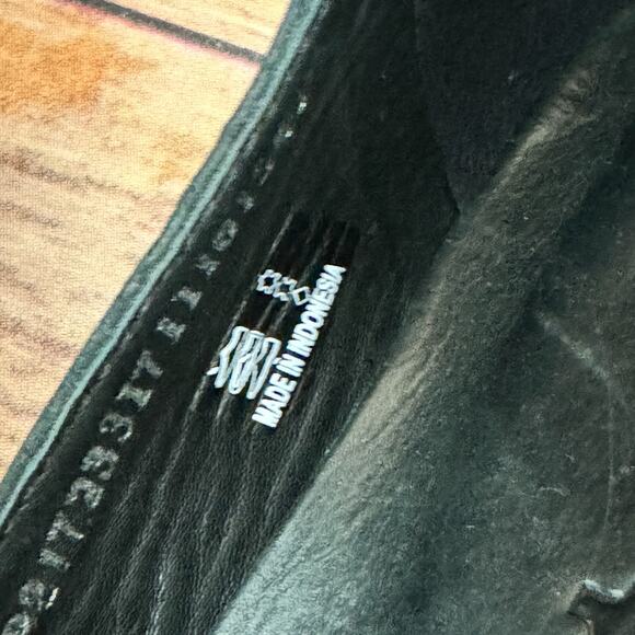 Ecco Womens Black Perforated Suede Leather Flat Comfort Shoes 10-10.5/41 - Picture 6 of 6